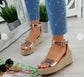 Women's Leopard Platform Sandals