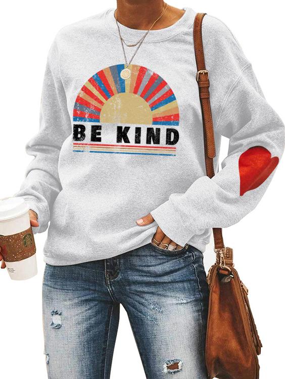 Be Kind Rainbow Women's Sweatshirt Hoodie Sweater