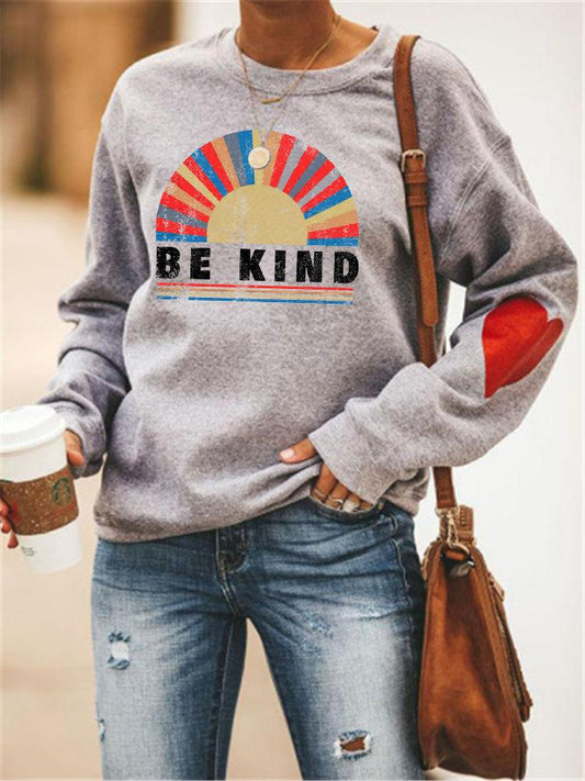 Be Kind Rainbow Women's Sweatshirt Hoodie Sweater