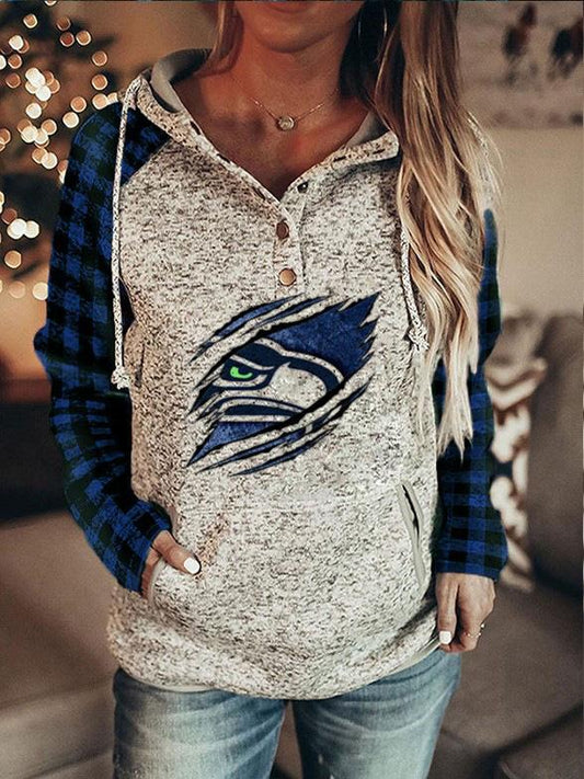 Women's Seahawk Ripped Sweatshirt