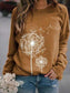 Women's Shirt Dandelion Flying Printed Sweatshirt