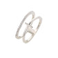 Cross Duo Ring Exquisite Ring