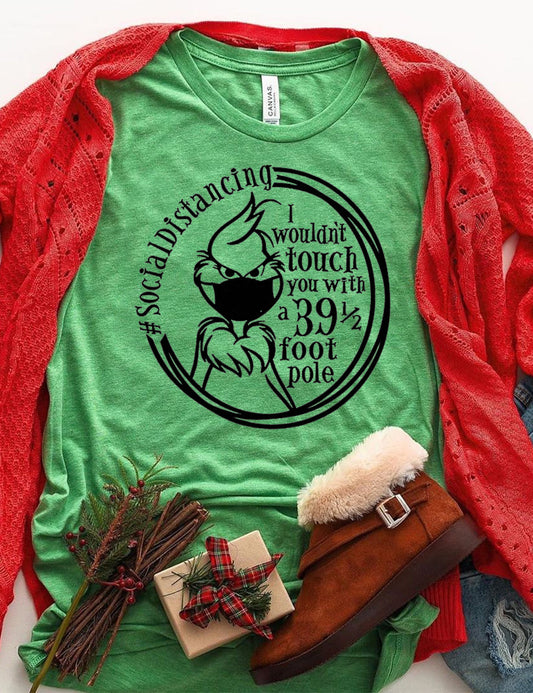 Women's Grinch Social Distancing T-Shirt