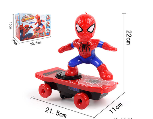 Spiderman Electric Car Toy Music LED Light Toy