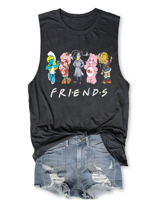 Women's Shirt Friends Cartoon Tank Top