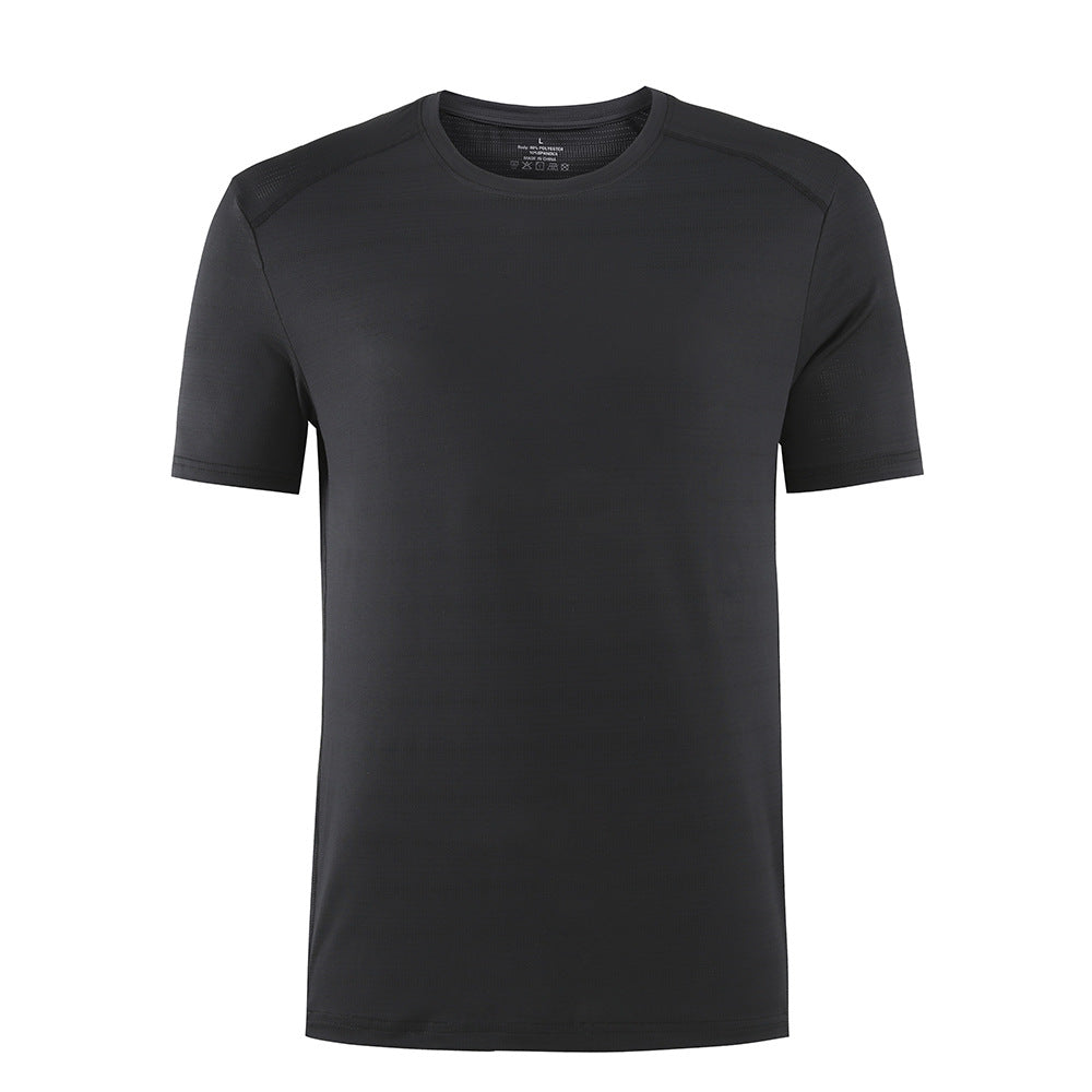 Men's Quick Dryer Round Neck Short Sleeve Fitness Sports T-Shirt