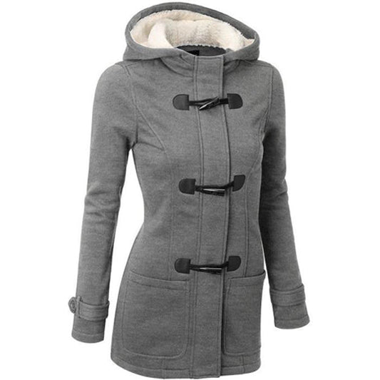 Women's Casual Plush Hooded Jacket