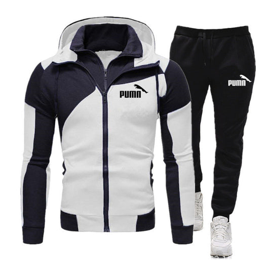 Mens Puma Sports Hoodie Casual Two-piece Suit