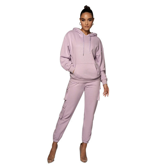 Sweatshirt And Track Pants Set For Women