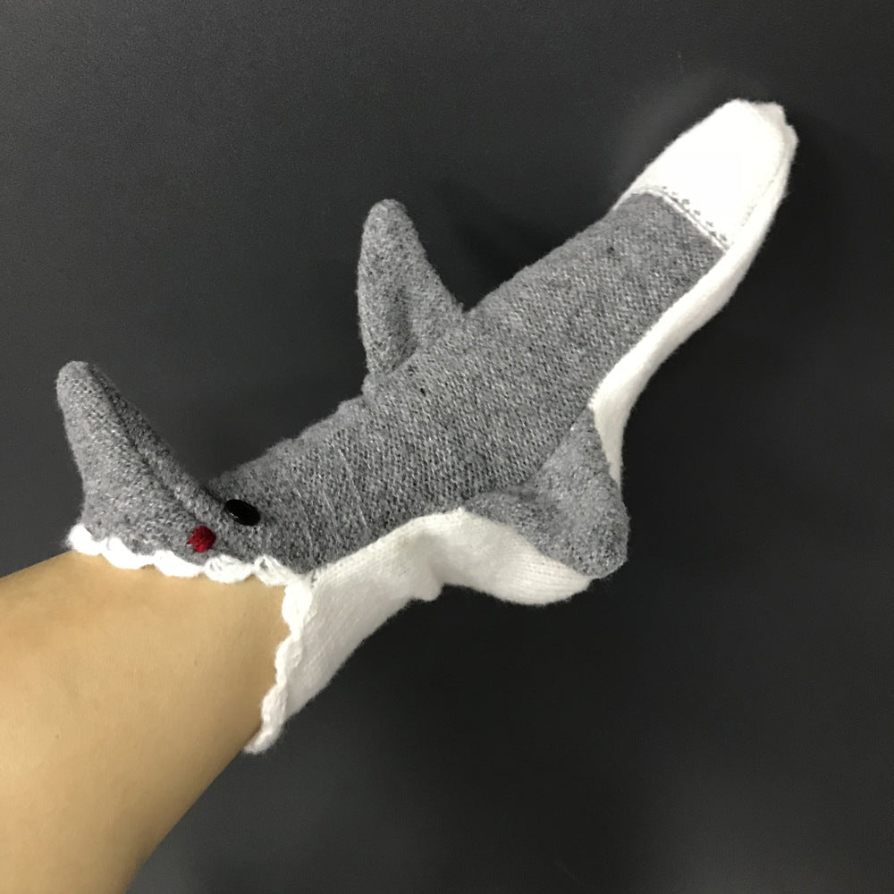 Christmas Knit Crocodile Socks Shark Socks