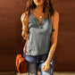 Women's Zip Crew Neck Tank Top