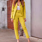 Women's Solid Color Blazer Two Piece