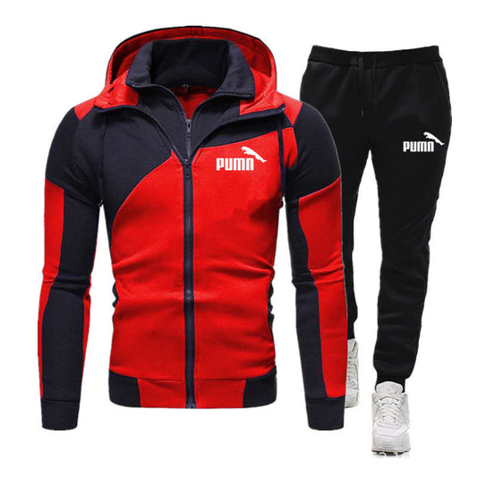 Mens Puma Sports Hoodie Casual Two-piece Suit