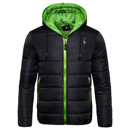 Hooded Regular Fit Cotton Jacket For Men