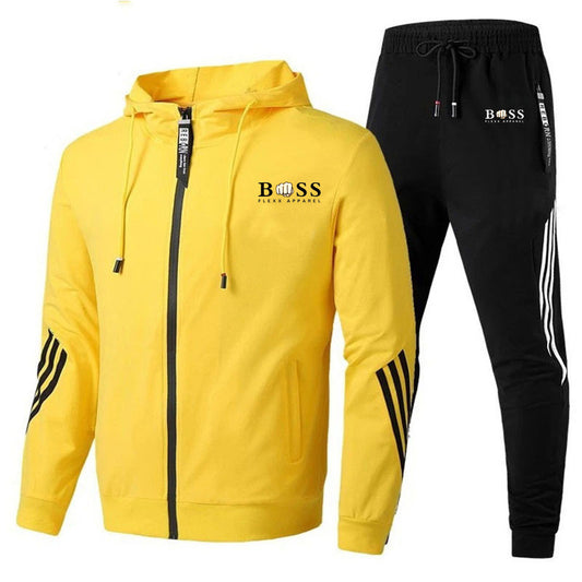 Men's Hoodie Casual Sports Sweater Two-piece Set