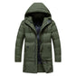 Men's Thick Hooded Long Coat 8XL