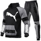 Unisex Puma Patchwork Sports Suit Casual Two-piece Suit