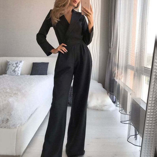 Full Length Fashion  High Waist Slim Fit Women's Jumpsuit