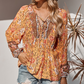 Women's Family Style Print Loose Blouses