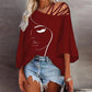 Women's Off Shoulder Loose T-Shirt