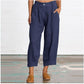 Women's Solid Color Cropped Slacks