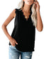 Ladies Blouse Lace Sleeveless Chiffon Vest