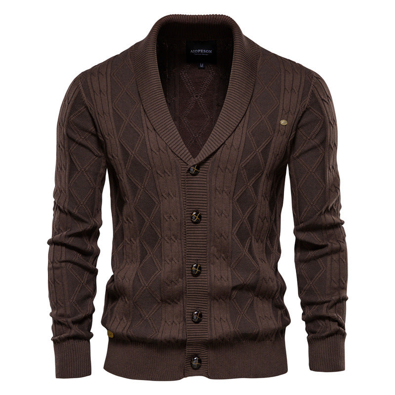 Winter Knitted Cardigan Jacket For Men