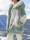 Limited Time Discount-Women's Plush Striped Hooded Winter Coat