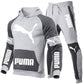 Unisex Puma Patchwork Sports Suit Casual Two-piece Suit