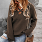 Women's Solid Color Casual Knit Sweater