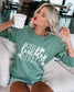 Women's Lucky Clover Print Sweatshirt