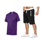 Men's Summer Short Sleeve Shorts Sports Suit