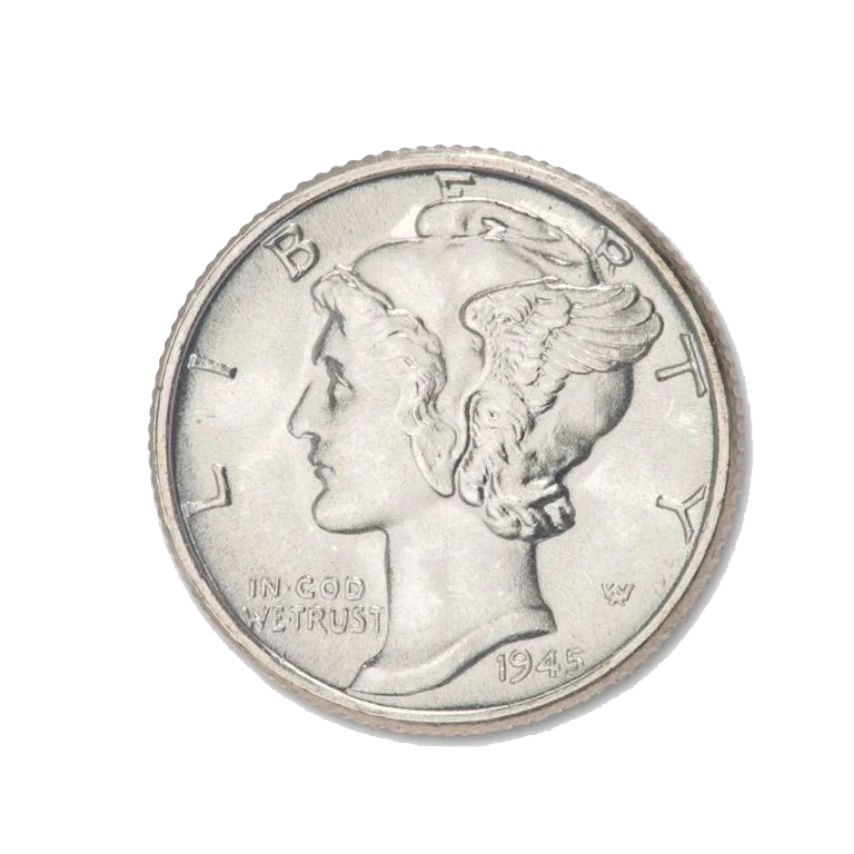 1941-1945 Full DPS Mercury Dime Coins 15Pcs