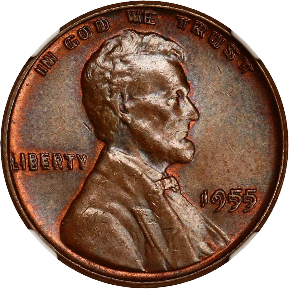 1955 1C Liberty Doubled Die OBV Lincoln Cent